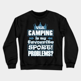 Camping Adventure Campfire Tent Women Crewneck Sweatshirt